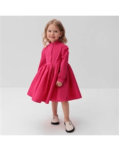 Платье для девочки : Cotton collection, фуксия, рост 116 см Minaku