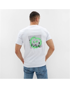 Футболка мужская Future, размер 48, белая Minaku