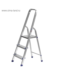 Стремянка «» 38801-3, алюминиевая, 60 см, 3 ступени Сибин