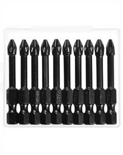 Бита ударная 26021-2-50-S10, PH2×50 мм, 10 шт. Зубр