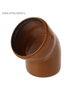 Отвод канализационный FLEXTRON, наружный, d=160, 45° Flextron