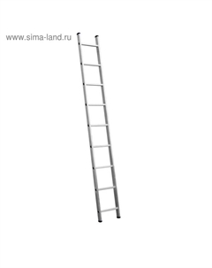 Лестница приставная «» 38834-10, высота 279 см, 10 ступеней Сибин