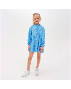 Платье для девочки, голубое, рост 140 см Minaku