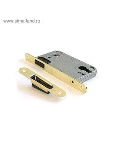 Замок врезной магнитный 5300-M-G, без ц/м, м/о 85 мм, б/ручки, цвет золото Apecs