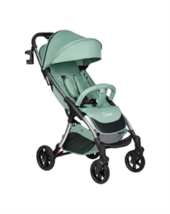 Коляска прогулочная Sunrise, цвет мятный на серебре Farfello