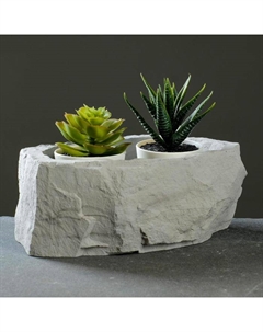 Кашпо "Камень", 22 х 12 х 8,5 Хорошие сувениры