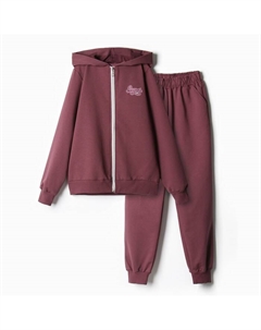 Комплект для девочки (толстовка, брюки), цвет фиолетовый, рост 158 см Be friends