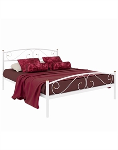 Кровать двуспальная «Вероника плюс», 1600×2000 мм, металл, цвет белый Милсон