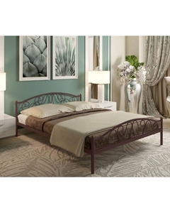 Кровать односпальная «Ангелина Плюс», 1200×2000 мм, металл, цвет коричневый Милсон