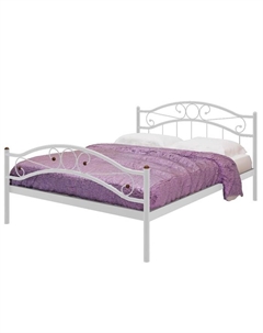 Кровать односпальная «Надежда Плюс», 1200×2000 мм, металл, цвет белый Милсон