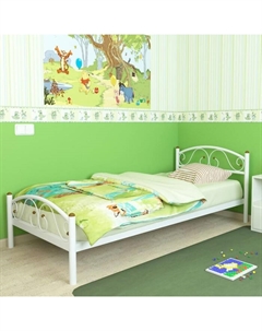 Кровать односпальная «Вероника Мини Плюс», 800×2000 мм, металл, цвет белый Милсон