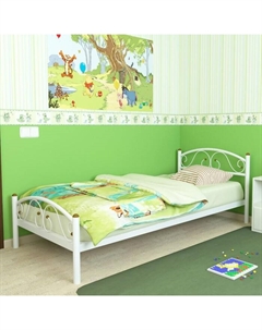 Кровать односпальная «Вероника Мини Плюс», 900×2000 мм, металл, цвет белый Милсон