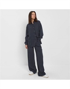 Костюм женский (рубашка, брюки) : Enjoy цвет синий, размер 44 Minaku