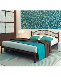 Кровать односпальная «Надежда», 1200×2000 мм, металл, цвет коричневый Милсон