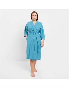 Халат женский, цвет голубой, размер 54 Tlg