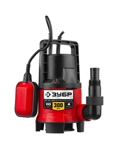 Насос дренажный «ЗУБР» НПГ-М1-300, для грязной воды, 300 Вт, 110 л/мин, напор 4 м Зубр