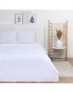 Постельное бельё дуэт White lines, страйп-сатин Lovelife