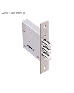 Замок врезной «» Кремень 1.04.06.5.5(074 В), б/о, б/ручки, 5 ключей, цвет никель Эльбор