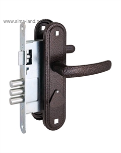 Замок врезной «» Д-град ЗВ9.1-02, с ручками, м/о 67, цвет медь Omega