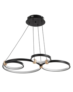 Светильник «Деста» LED 180 Вт чёрно-золотой 70×56×3.5 см Bayerlux