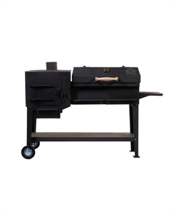 Печь-казан-гриль «Дачный», с термометром, на колёсах, сталь 3 мм Нмк