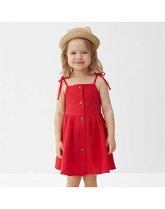 Сарафан для девочки, красный, рост 104 см Minaku