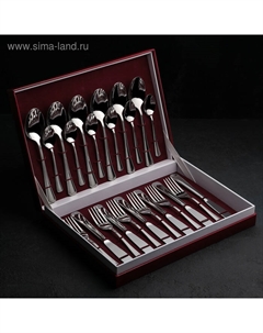 Набор столовых приборов «Мондиал», 24 предмета, толщина 2,5 мм, декоративная коробка Добросталь (нытва)