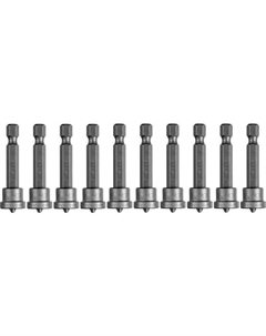 Биты 26002-2-50-10, с ограничителем, хвостовик E 1/4″, CrV, PH2×50 мм, 10 шт. Зубр