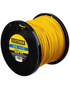 Леска для триммера STEHER 75005-2.4, сечение круг, d=2.4 мм, 240 м, нейлон Steher