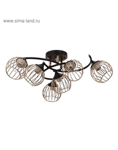Люстра 73170/6 E27 40 Вт черный-золото 60×60×26 см Bayerlux