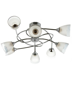 Люстра «Ева» 8×60 Вт Е27 хром 75×75×27 см Svk