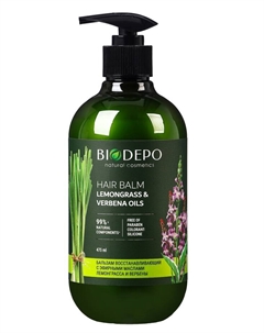 Бальзам восстанавливающий для волос с маслами лемонграсса и вербены 475мл Biodepo