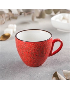 Чашка фарфоровая кофейная Wilmax Splash, 190 мл, цвет красный Wilmax england