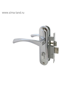 Замок врезной «» Россия 103/50 CP, с ручкой, цвет хром Стандарт