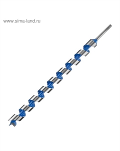 Сверло по дереву 2948-600-35, спираль Левиса, HEX, d=35×600 мм Зубр