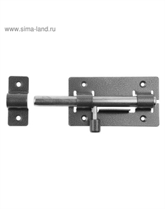 Задвижка накладная «» ЗД-01 для дверей, d=14 мм, 64×115 мм, цвет серебро Россия