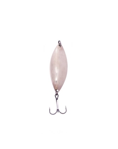 Блесна Питерская колеблющаяся «Крокодил», белая, 15 г Колебалка питер