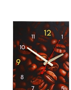 Часы-картина настенные интерьерные "Кофейные зёрна", бесшумные, 35 х 60 см Сюжет