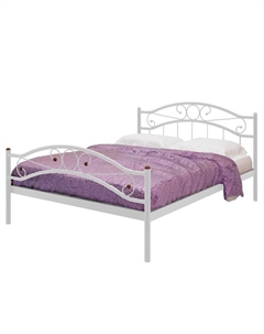 Кровать двуспальная «Надежда Плюс», 1800×2000 мм, металл, цвет белый Милсон