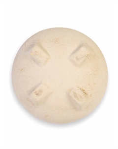 Фигурное кашпо для цветов «Плошка», 1 л, 19×8×19 см, шамот, цвет слоновая кость Хорошие сувениры