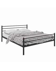 Кровать двуспальная «Милана Плюс», 1600×2000 мм, металл, цвет чёрный Милсон