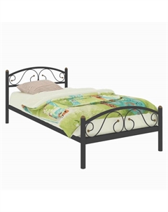 Кровать односпальная «Вероника Мини Плюс», 900×1900 мм, металл, цвет чёрный Милсон