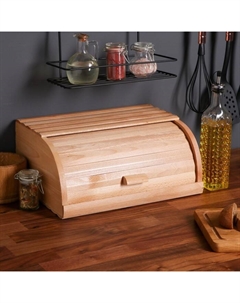 Хлебница деревянная "Эко-стиль", 37 см, массив бука Доброе дерево