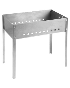 Мангал сборный Barbecue, 500×300×500 мм, нержавеющая сталь, 1.5 мм Grinda