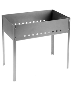 Мангал Barbecue, 500х300х500 мм, сталь, 0,8 мм, в коробке Grinda