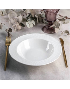 Тарелка фарфоровая глубокая Wilmax «Юлия Высоцкая», 500 мл, d=22,5 см, цвет белый Wilmax england