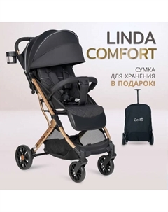 Коляска прогулочная Linda Comfort, цвет чёрный Costa