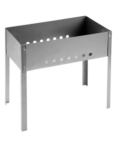 Мангал сборный Barbecue, 400х250х400 мм, сталь, 0,5 мм, в коробке Grinda