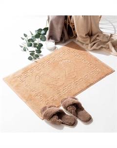 Полотенце для ног «Ножки» 50×70 см, хлопок 100%, кофе с молоком Алтын асыр