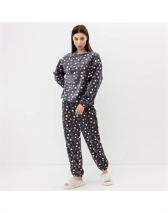 Пижама женская (джемпер, брюки), серая, размер 44 Mark formelle